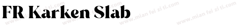 FR Karken Slab字体转换